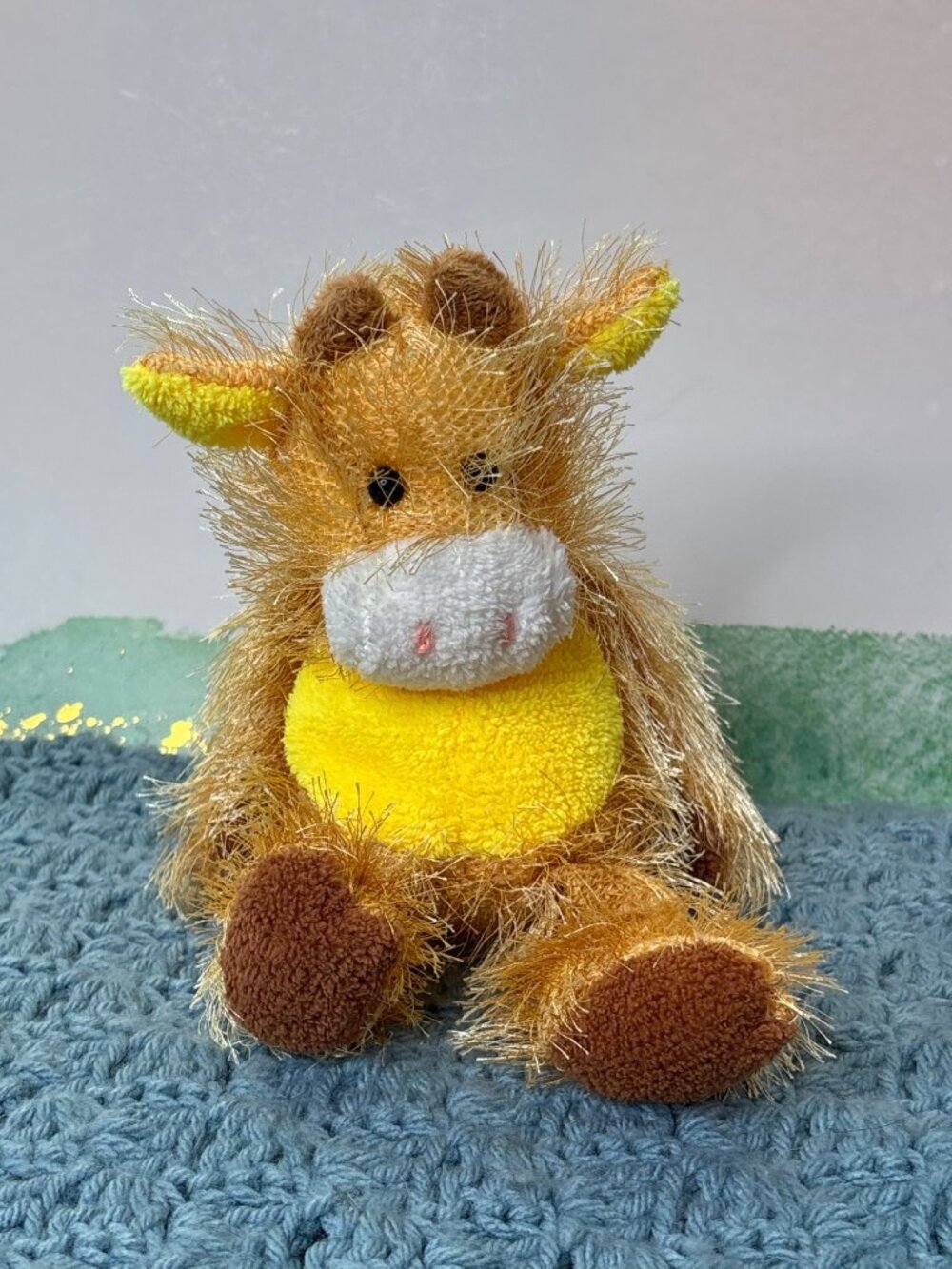Vtg 2002 Ty Punkies T-Bone the Cow Beanie Baby Plush Stuffed Animal 9" No Hangta
